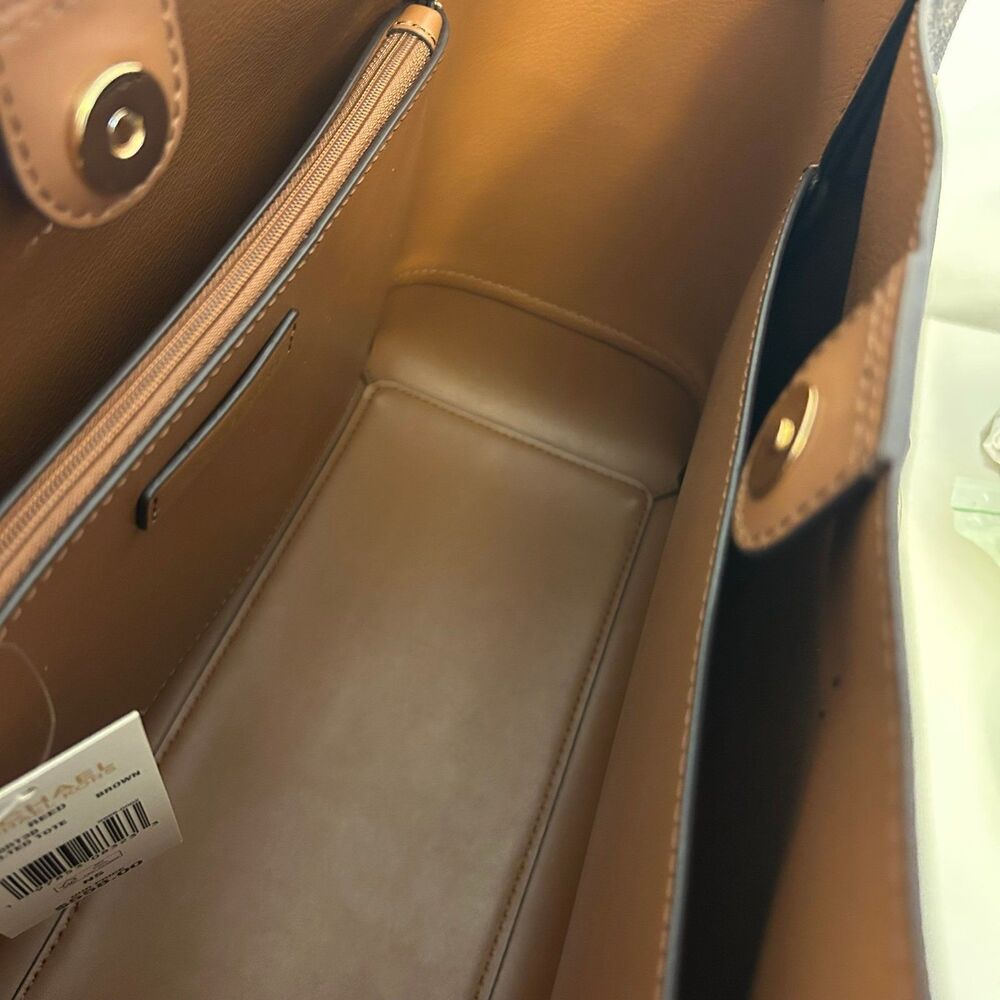 Michael Kors Purse & Wallet Reed Large Tote Bag Brown MK - Picture 7 of 12